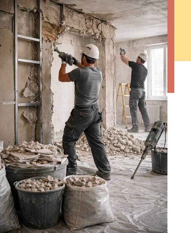 Демонтажные работы в Славгороде от 2808 руб. — услуги и цена под ключ | ОТДЕЛОЧНИК-Слд