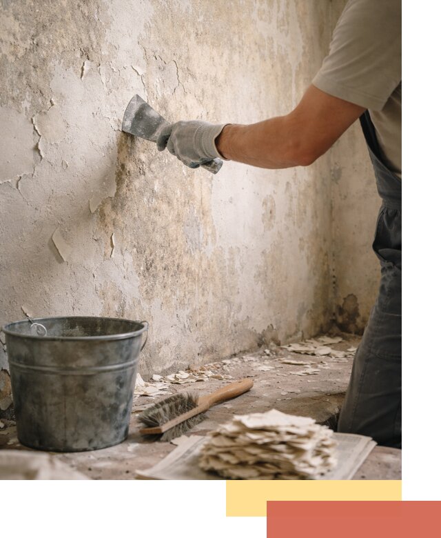 Удаление старой краски со стен в Славгороде качественно и быстро