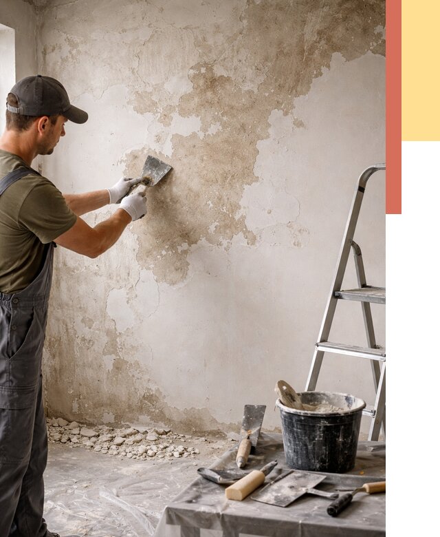 Снятие старой шпаклевки в Славгороде от 1924 руб. — быстро и недорого | ОТДЕЛОЧНИК-Слд