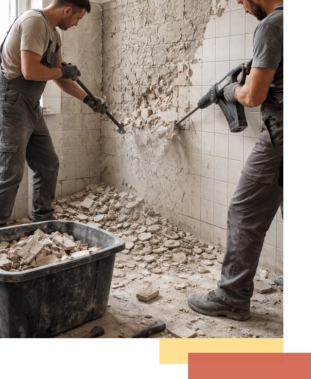 Демонтаж плитки со стен в Славгороде быстро и аккуратно