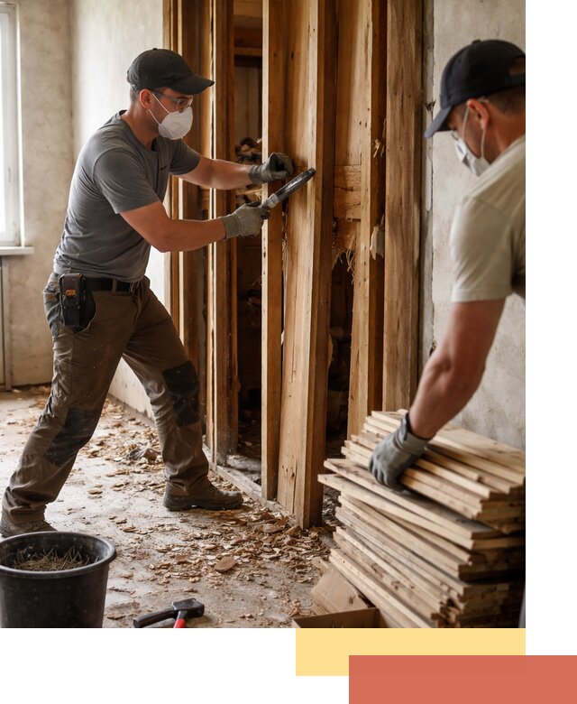 Демонтаж деревянных перегородок в Славгороде быстро и аккуратно