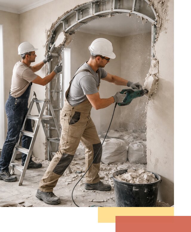 Демонтаж гипсокартонной арки в Славгороде быстро и аккуратно