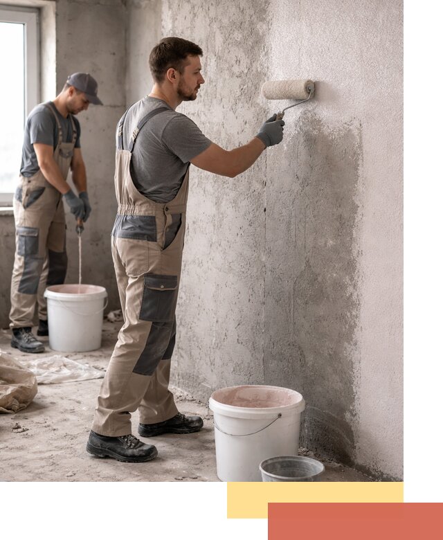 Нанесение бетоноконтакта на стены в Славгороде для последующей отделки