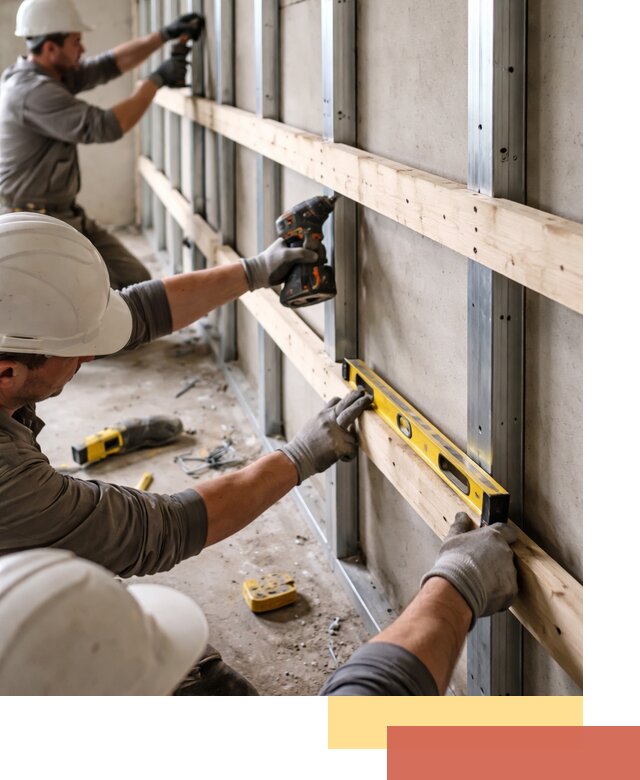 Устройство обрешетки под панели в Славгороде