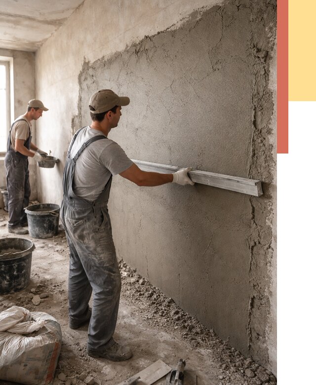 Цементная штукатурка стен в Славгороде от 4680 руб/м2 — быстро и недорого | ОТДЕЛОЧНИК-Слд