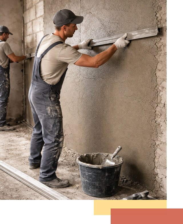 Штукатурка стен цементно-песчаная в Славгороде профессионально