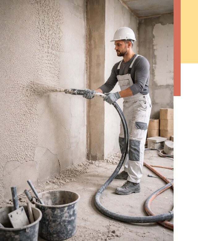 Машинная штукатурка стен в Славгороде под ключ от 6761 руб./м2 | ОТДЕЛОЧНИК-Слд