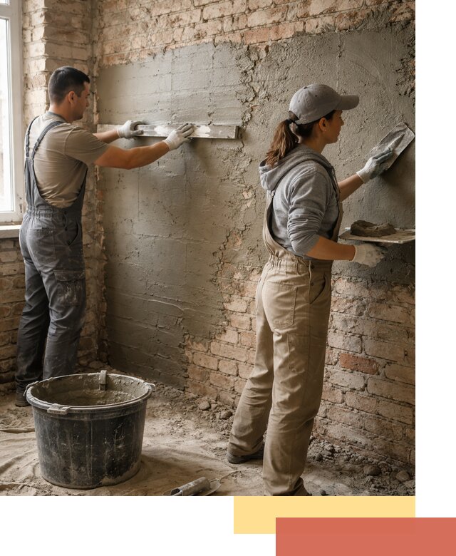 Штукатурка кирпичных стен в Славгороде — качественно и надежно