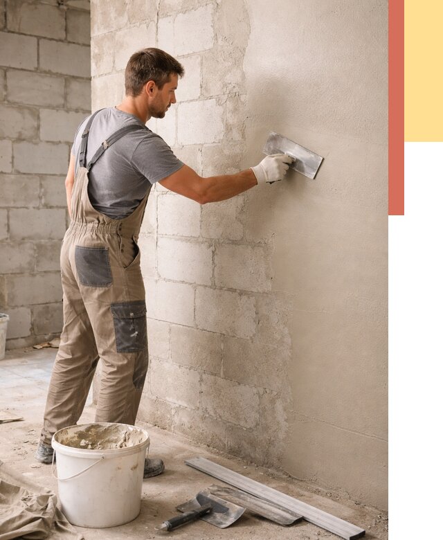 Штукатурка стен из газобетона в Славгороде от 2184 руб./м2 — быстро и недорого | ОТДЕЛОЧНИК-Слд