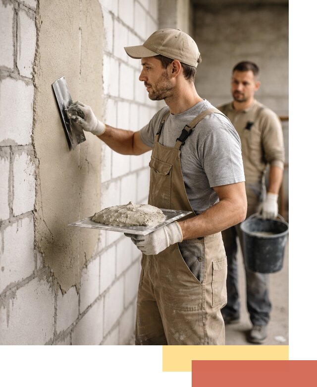 Штукатурка стен из газобетона в Славгороде под ключ