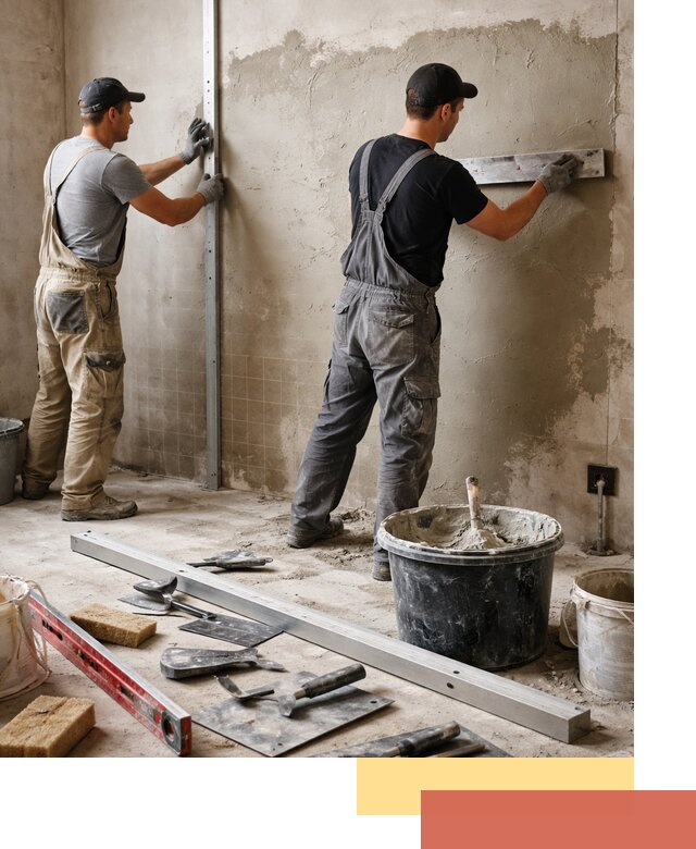Профессиональная штукатурка стен под плитку в Славгороде