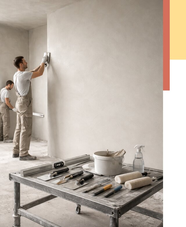 Штукатурка стен под покраску в Славгороде от 4680 руб./м² — качественно и недорого | ОТДЕЛОЧНИК-Слд