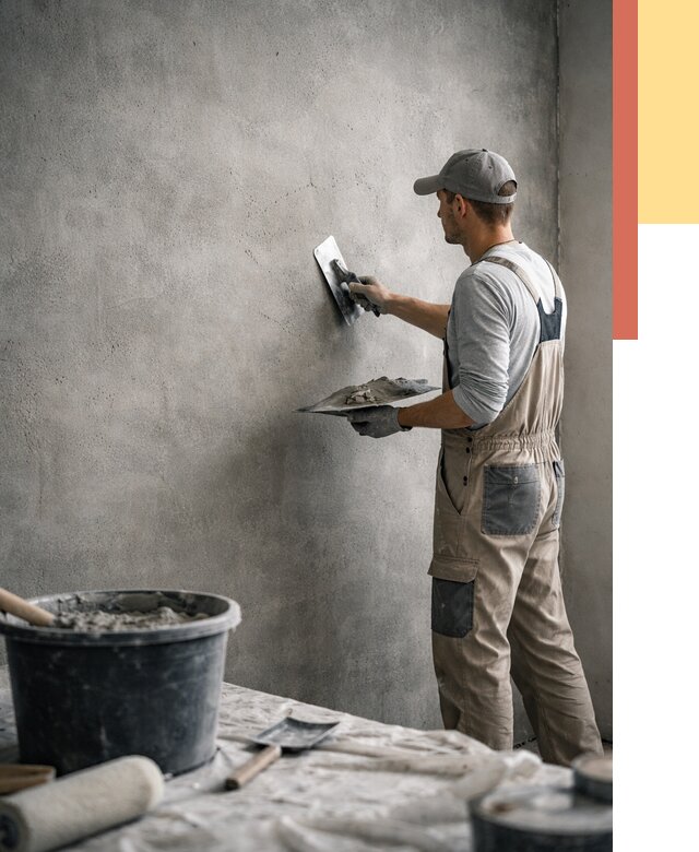 Декоративная штукатурка под бетон в Славгороде от 2600 руб./м² — нанесение под ключ | ОТДЕЛОЧНИК-Слд