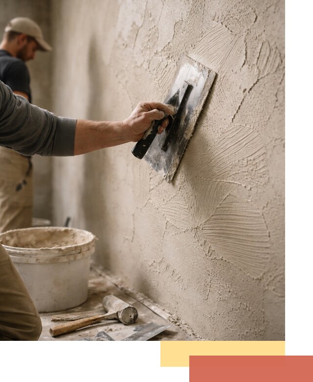 Фактурная штукатурка стен в Славгороде — монтаж, отделка, реставрация