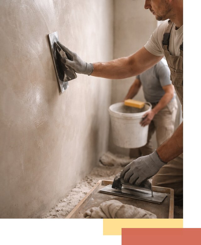 Нанесение марокканской штукатурки таделакт в Славгороде