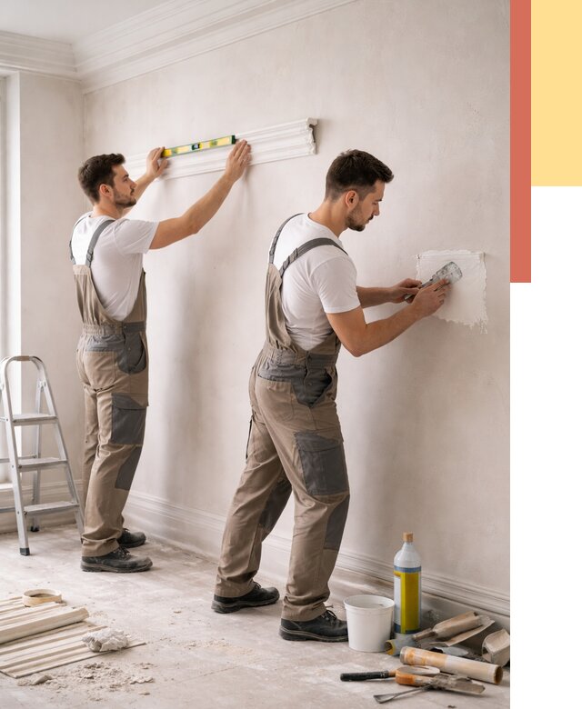 Монтаж лепнины на стены в Славгороде от 4680 руб. — недорого, быстро | ОТДЕЛОЧНИК-Слд