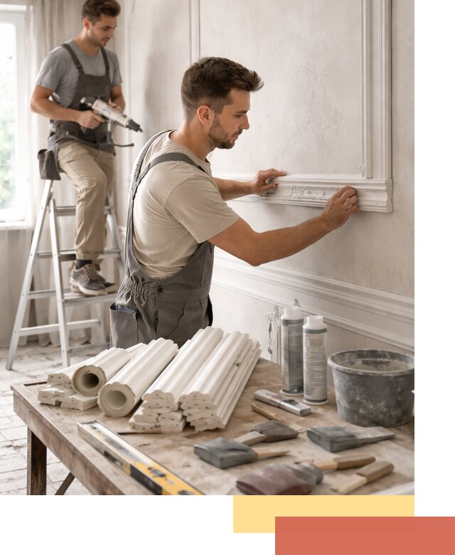 Монтаж лепнины на стены в Славгороде профессионально и качественно