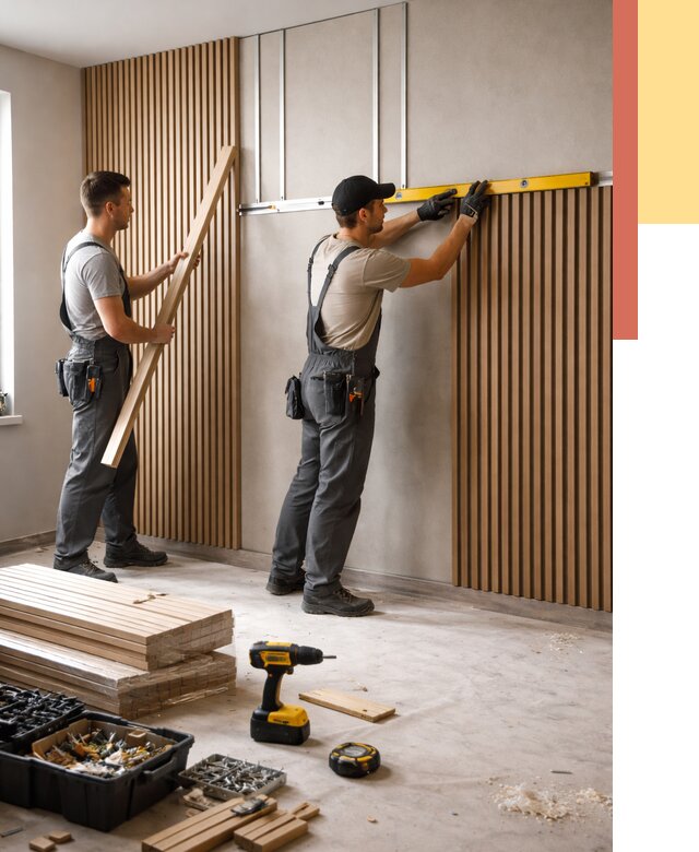 Монтаж реечных панелей на стены в Славгороде от 1248 руб. — быстро и недорого | ОТДЕЛОЧНИК-Слд