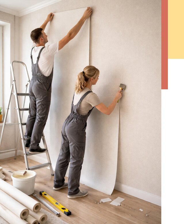 Поклейка флизелиновых обоев в Славгороде от 6241 руб. | Быстро и недорого — ОТДЕЛОЧНИК-Слд