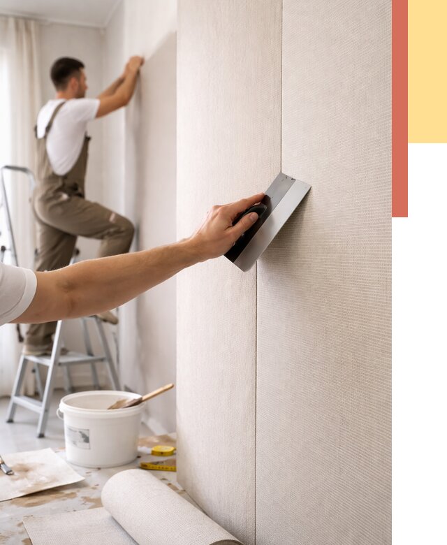 Поклейка текстильных обоев в Славгороде от 4680 руб. под ключ | ОТДЕЛОЧНИК-Слд