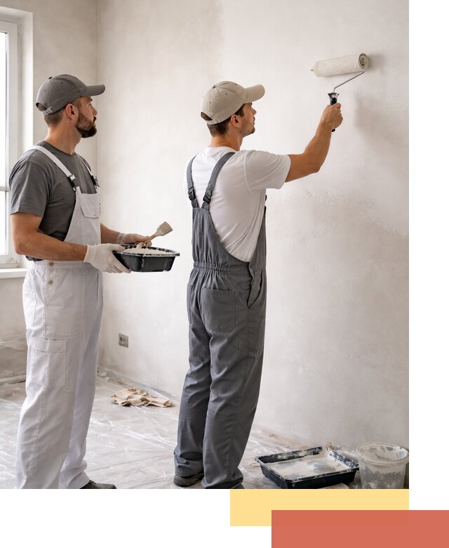 Покраска стен водоэмульсионной краской в Славгороде