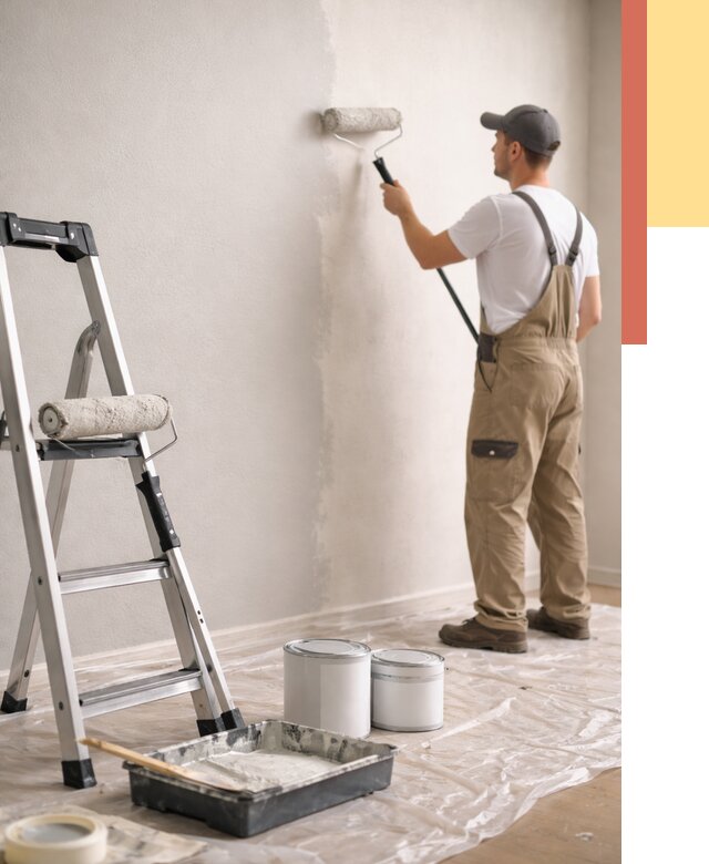 Покраска стен латексной краской в Славгороде от 4680 руб. за м2 | ОТДЕЛОЧНИК-Слд