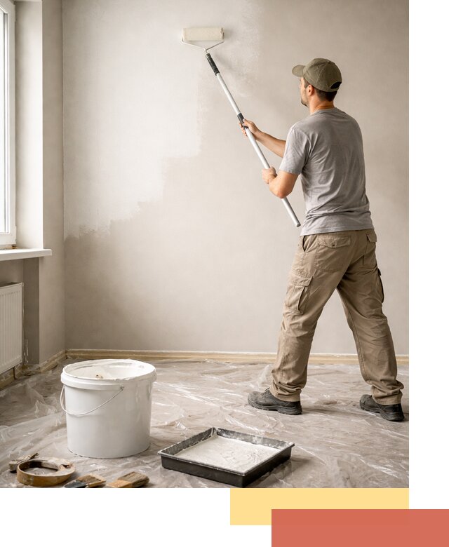 Покраска стен латексной краской в Славгороде качественно и быстро