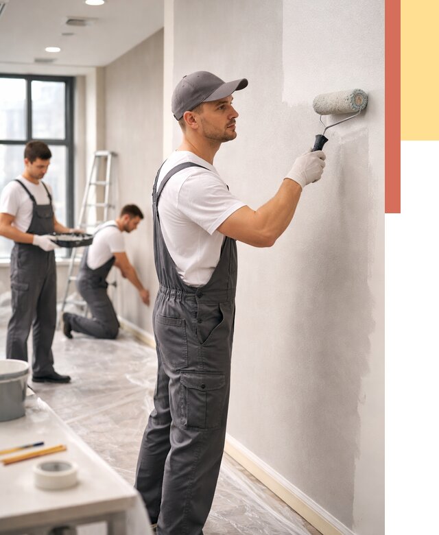 Покраска стен в офисе в Славгороде от 8841 руб. — быстро и недорого | ОТДЕЛОЧНИК-Слд