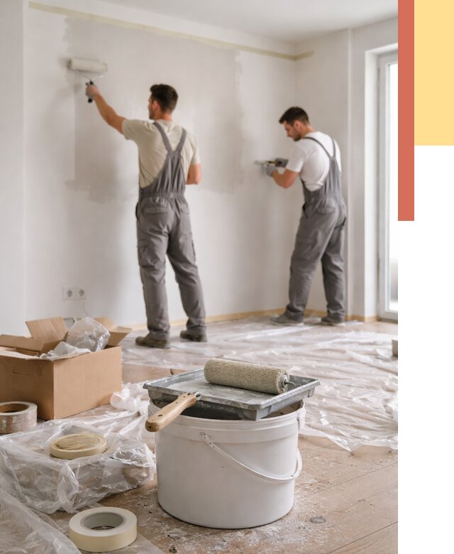 Покраска стен в квартире в Славгороде от 2600 руб/м2 — быстро и недорого | ОТДЕЛОЧНИК-Слд