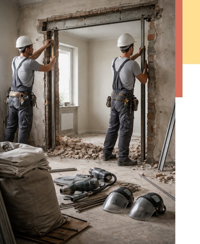 Расширение дверного проема в Славгороде от 13001 руб. под ключ | ОТДЕЛОЧНИК-Слд