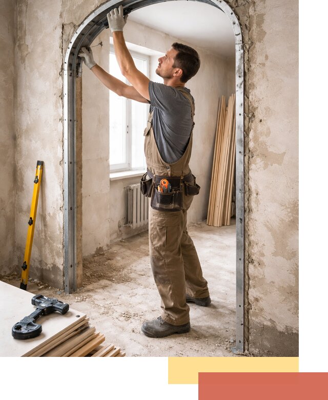 Устройство арочного проема в Славгороде под ключ