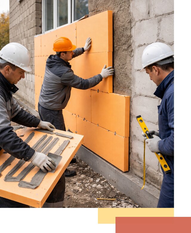 Утепление фасада пеноплексом под ключ в Славгороде