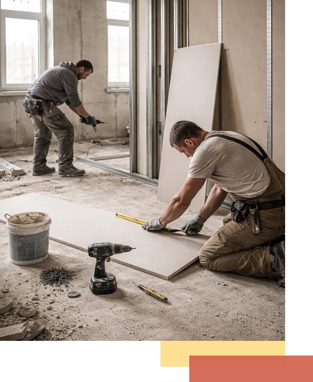 Кладка перегородок из ПГП под ключ в Славгороде