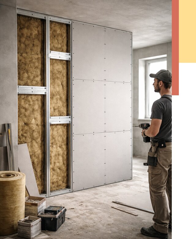 Усиленная перегородка под навеску в Славгороде от 13313 руб. — монтаж под ключ | ОТДЕЛОЧНИК-Слд