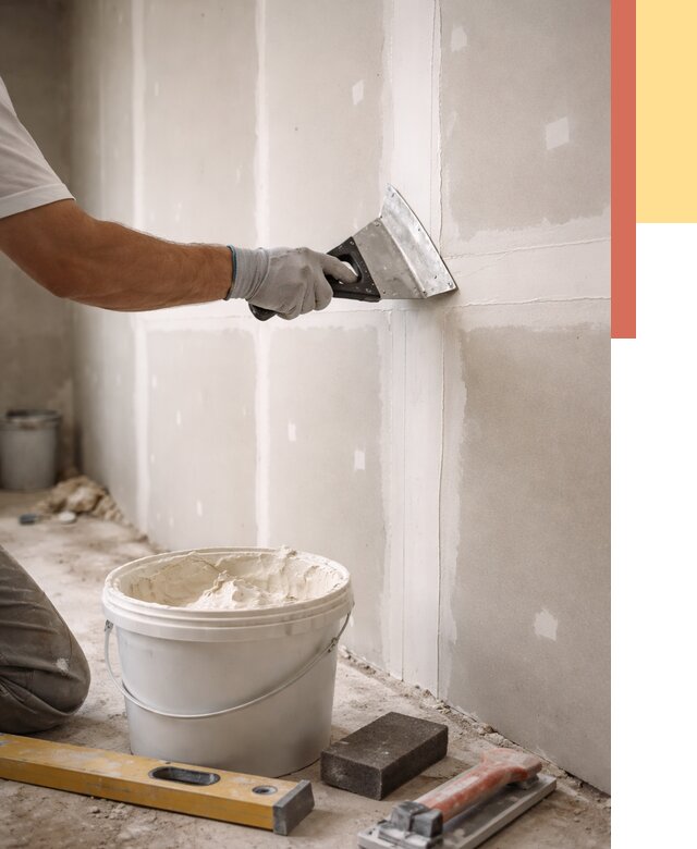 Шпаклевка перегородок из гипсокартона в Славгороде от 2600 руб. — услуги ОТДЕЛОЧНИК-Слд