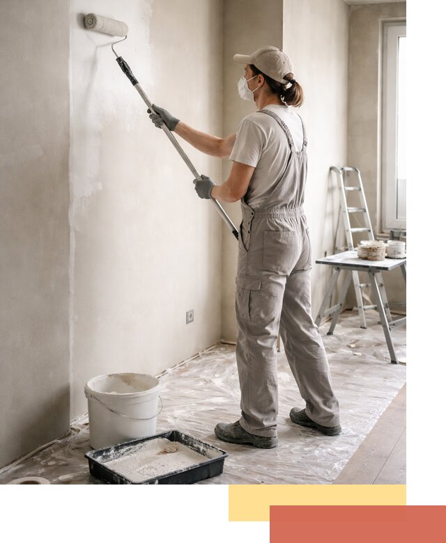 Покраска перегородок из гипсокартона в Славгороде качественно и недорого