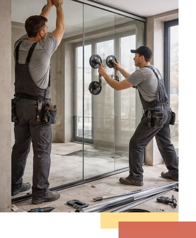 Цельностеклянные перегородки под ключ в Славгороде