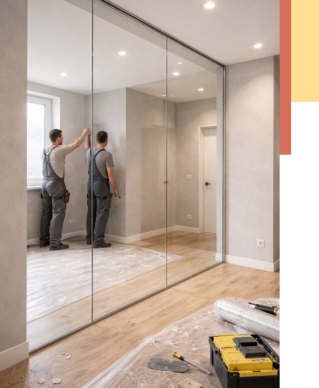 Безрамные стеклянные перегородки в Славгороде — монтаж от 9881 руб. | ОТДЕЛОЧНИК-Слд