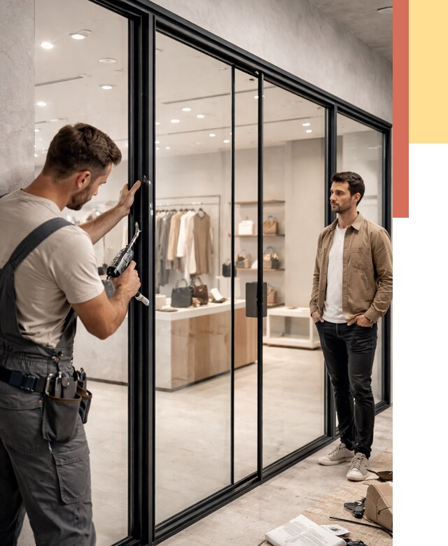 Стеклянные перегородки для магазинов в Славгороде от 8529 руб. под ключ | ОТДЕЛОЧНИК-Слд