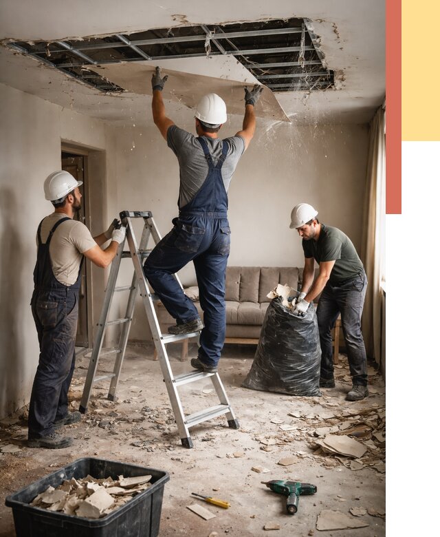 Демонтаж гипсокартонного потолка в Славгороде от 437 руб. за м2 — ОТДЕЛОЧНИК-Слд