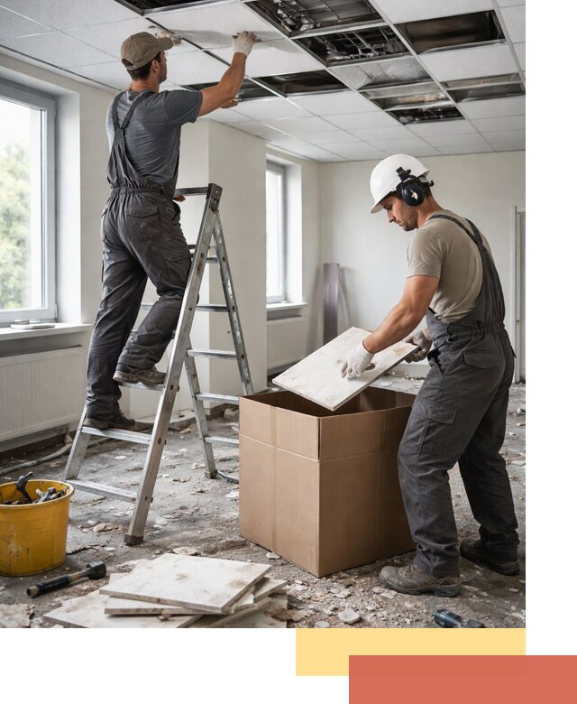 Демонтаж потолочной плитки в Славгороде быстро и аккуратно