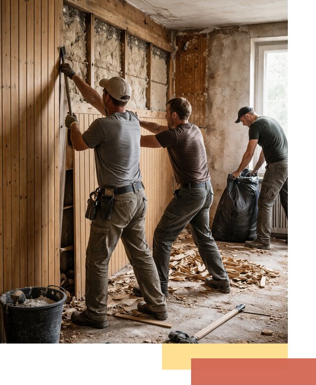 Демонтаж вагонки и вывоз материалов в Славгороде