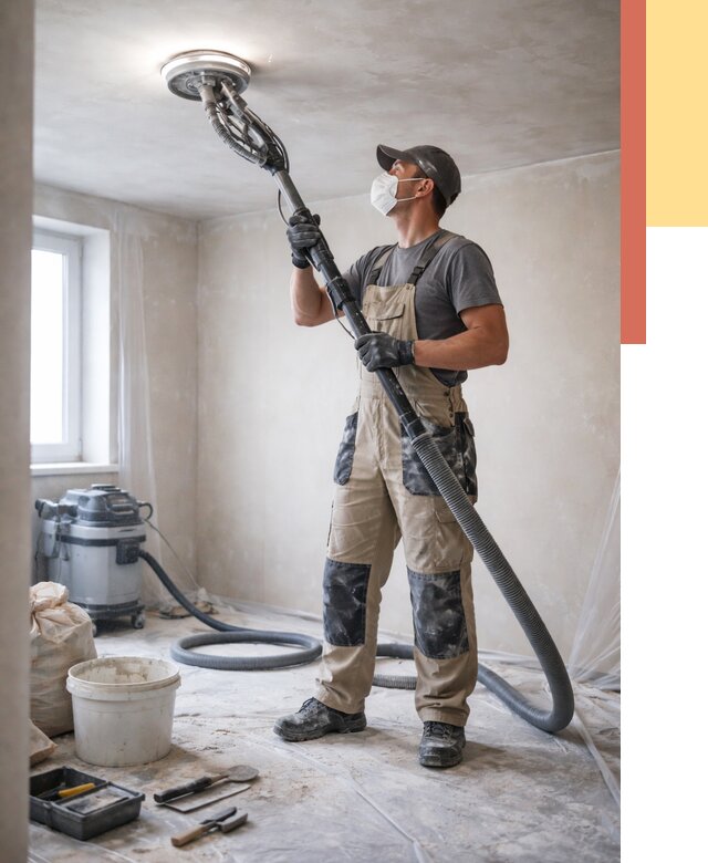 Шлифовка потолка в Славгороде от 3640 руб. — услуги шлифования потолка | ОТДЕЛОЧНИК-Слд