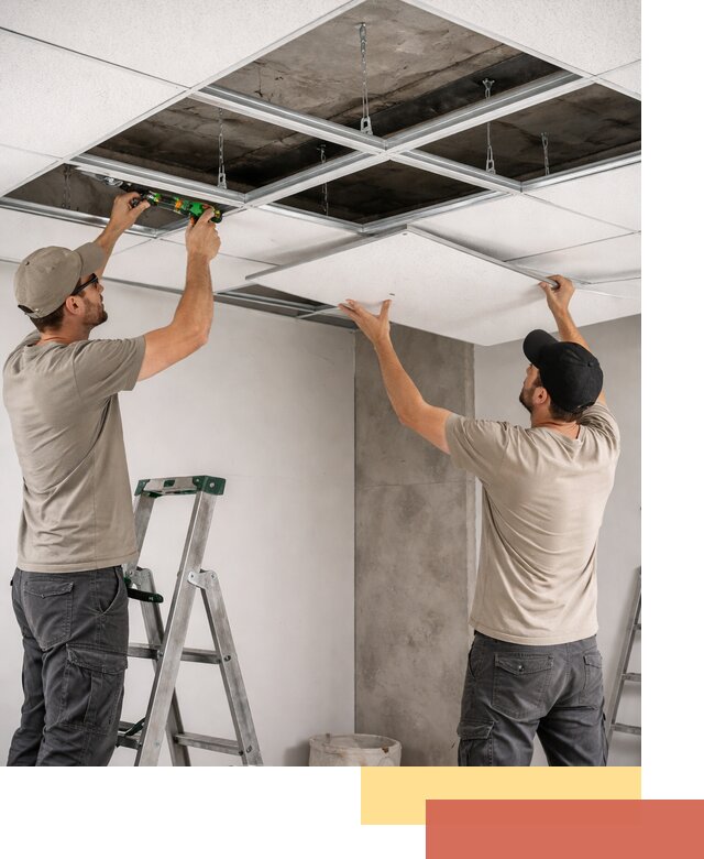 Монтаж потолка Армстронг под ключ в Славгороде