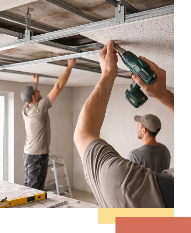 Монтаж акустического потолка в Славгороде под ключ