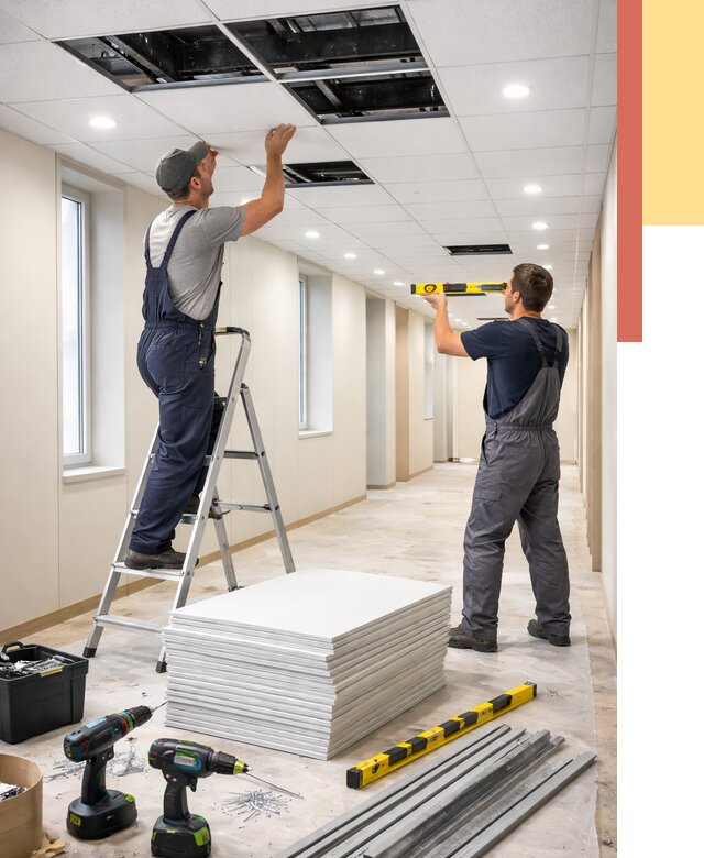 Ремонт потолка Армстронг в Славгороде от 4680 руб. — быстро и недорого | ОТДЕЛОЧНИК-Слд