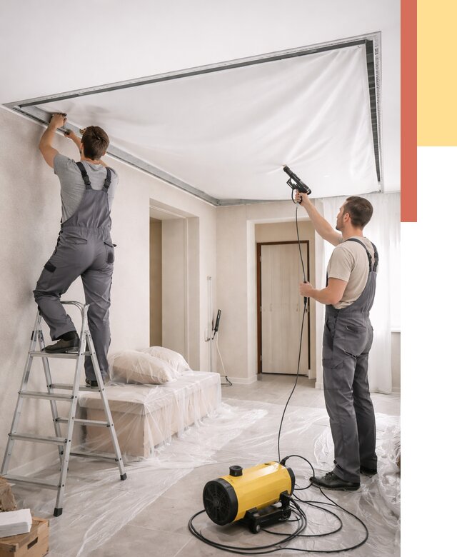 Монтаж натяжного потолка в прихожей в Славгороде от 2756 руб. под ключ | ОТДЕЛОЧНИК-Слд