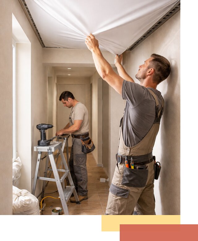 Монтаж натяжного потолка в прихожей в Славгороде