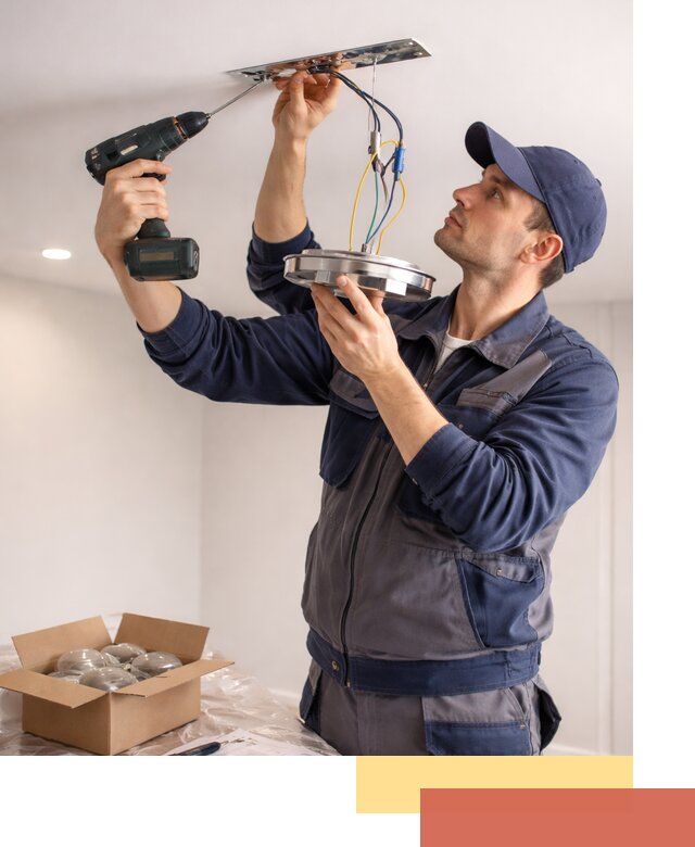 Установка люстры в натяжной потолок в Славгороде