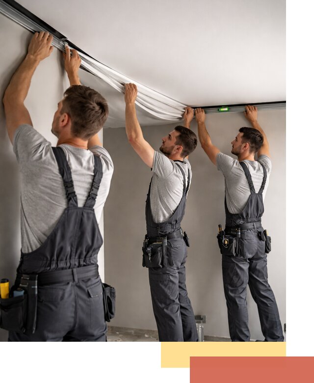 Теневые натяжные потолки в Славгороде: монтаж и отделка быстро и качественно